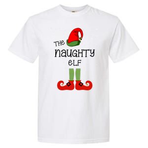 The Naughty Elf Funny XMas Matching Christmas Garment-Dyed Heavyweight T-Shirt