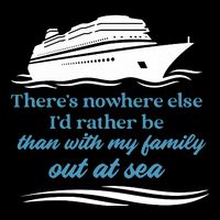 ThereS Nowhere Else ID Rather Be Than My Family Out At Sea Drawstring Bag