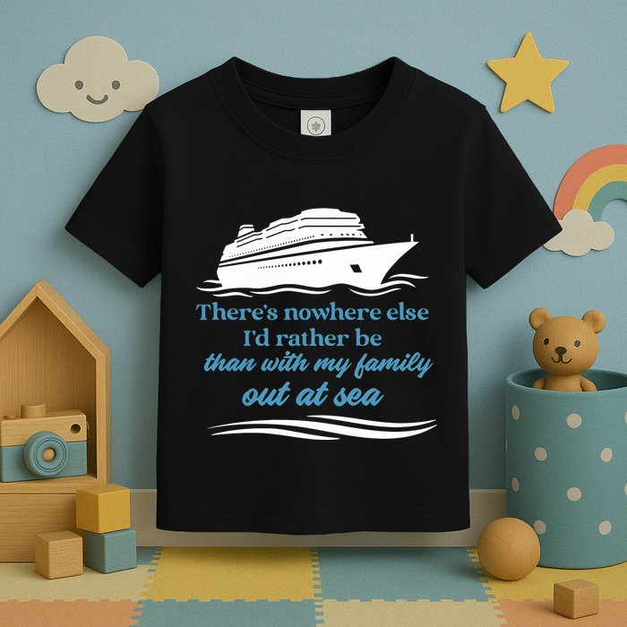 ThereS Nowhere Else ID Rather Be Than My Family Out At Sea Toddler T-Shirt