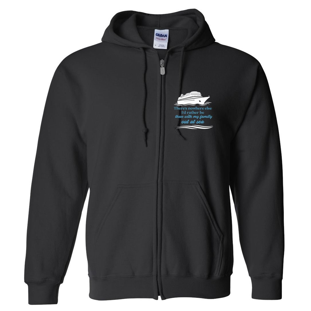 ThereS Nowhere Else ID Rather Be Than My Family Out At Sea Full Zip Hoodie
