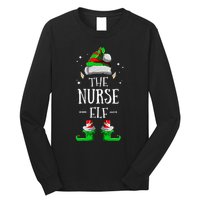 The Nurse Elf Matching Family Group Christmas Party Pajama Long Sleeve Shirt