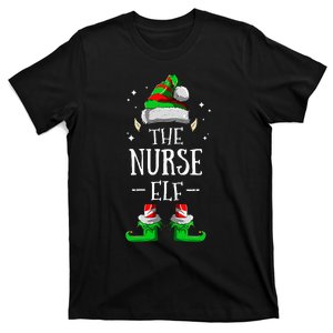 The Nurse Elf Matching Family Group Christmas Party Pajama T-Shirt