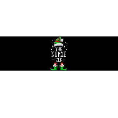 The Nurse Elf Matching Family Group Christmas Party Pajama Bumper Sticker