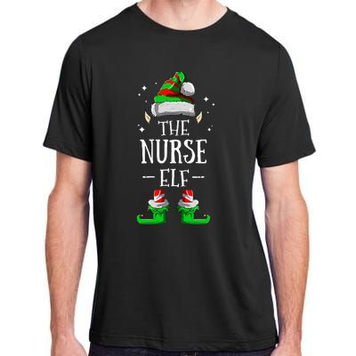 The Nurse Elf Matching Family Group Christmas Party Pajama Adult ChromaSoft Performance T-Shirt