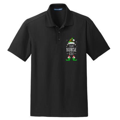 The Nurse Elf Matching Family Group Christmas Party Pajama Dry Zone Grid Polo