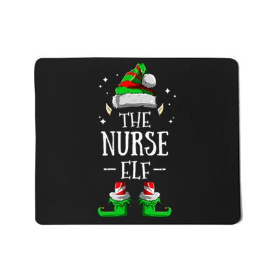 The Nurse Elf Matching Family Group Christmas Party Pajama Mousepad