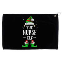 The Nurse Elf Matching Family Group Christmas Party Pajama Grommeted Golf Towel