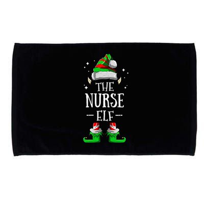 The Nurse Elf Matching Family Group Christmas Party Pajama Microfiber Hand Towel