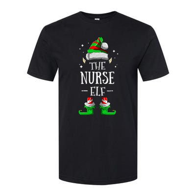 The Nurse Elf Matching Family Group Christmas Party Pajama Softstyle CVC T-Shirt