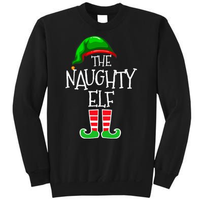 The Naughty Elf Funny Xmas Matching Christmas Sweatshirt