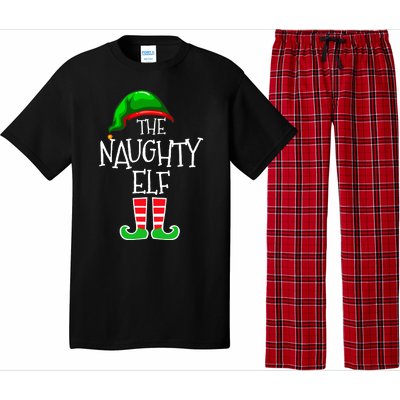 The Naughty Elf Funny Xmas Matching Christmas Pajama Set