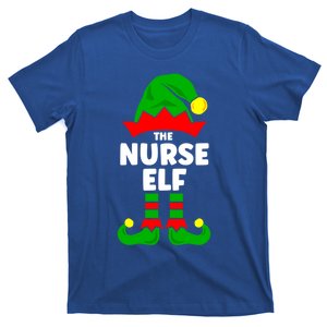 The Nurse Elf Funny Christmas Matching Decorations Family Cool Gift T-Shirt