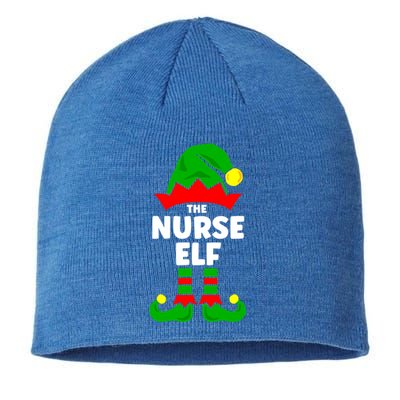 The Nurse Elf Funny Christmas Matching Decorations Family Cool Gift Sustainable Beanie