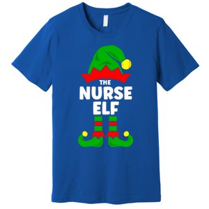 The Nurse Elf Funny Christmas Matching Decorations Family Cool Gift Premium T-Shirt