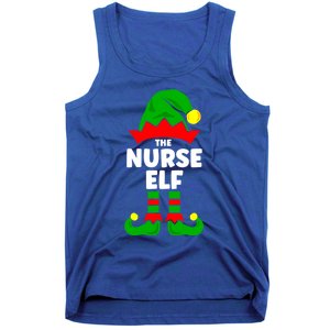 The Nurse Elf Funny Christmas Matching Decorations Family Cool Gift Tank Top