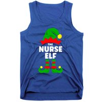 The Nurse Elf Funny Christmas Matching Decorations Family Cool Gift Tank Top