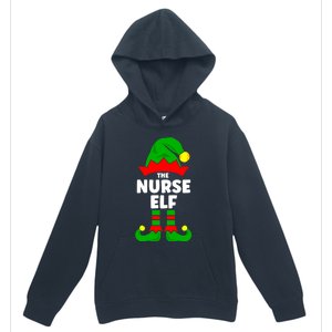 The Nurse Elf Funny Christmas Matching Decorations Family Cool Gift Urban Pullover Hoodie