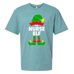 The Nurse Elf Funny Christmas Matching Decorations Family Cool Gift Sueded Cloud Jersey T-Shirt