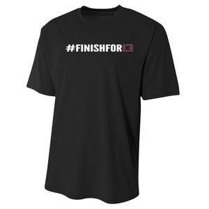 Tomahawk Nation Finishfor13 Performance Sprint T-Shirt