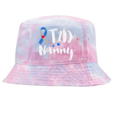 T1d Nanny Funny Gift Type 1 Diabetes Awareness Funny Gift Tie-Dyed Bucket Hat