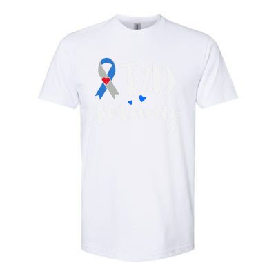 T1d Nanny Funny Gift Type 1 Diabetes Awareness Funny Gift Softstyle® CVC T-Shirt