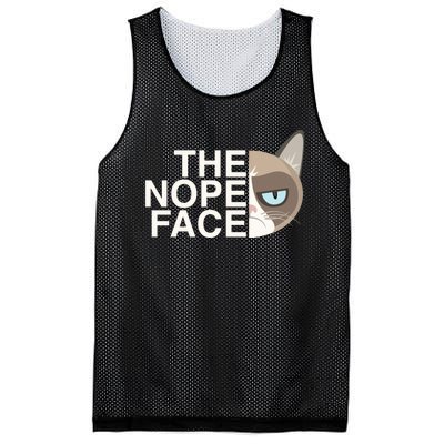 The Nope Face | Funny Lazy Cat Joke Hoodie for & Wo Mesh Reversible Basketball Jersey Tank