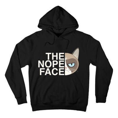 The Nope Face | Funny Lazy Cat Joke Hoodie for & Wo Tall Hoodie