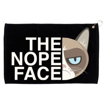 The Nope Face | Funny Lazy Cat Joke Hoodie for & Wo Grommeted Golf Towel