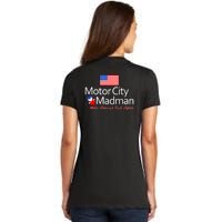 Ted Nugent For President 2024 Front & Back Motor City Madman Women's V-Neck T-Shirt