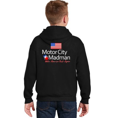 Ted Nugent For President 2024 Front & Back Motor City Madman Kids Hoodie