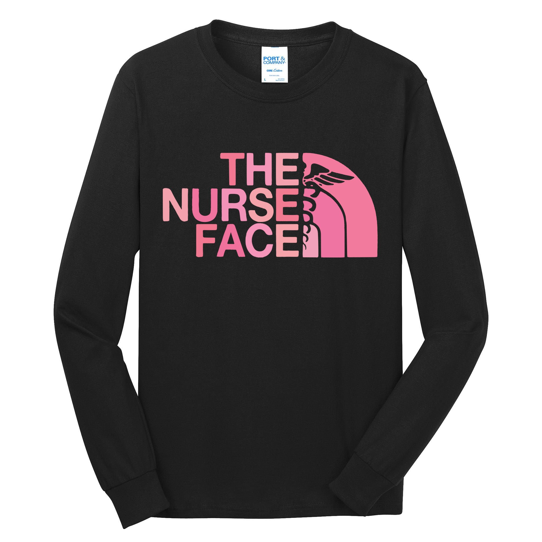 The Nurse Face Registered Nurse Tall Long Sleeve T-Shirt