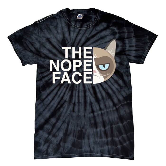 The Nope Face | Funny Lazy Cat Joke Hoodie for & Wo Tie-Dye T-Shirt