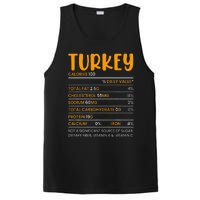 TURKEY NUTRITION FACTS Funny Thanksgiving Christmas Food PosiCharge Competitor Tank