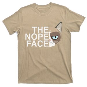 The Nope Face Funny Lazy Cat Joke For & Women T-Shirt