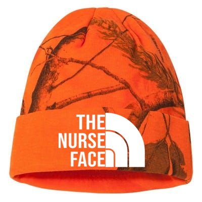 The Nurse Face Gift For Nurse Kati Licensed 12" Camo Beanie