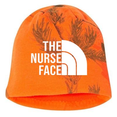 The Nurse Face Gift For Nurse Kati - Camo Knit Beanie