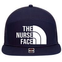 The Nurse Face Gift For Nurse 7 Panel Mesh Trucker Snapback Hat