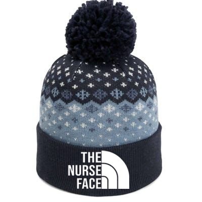 The Nurse Face Gift For Nurse The Baniff Cuffed Pom Beanie