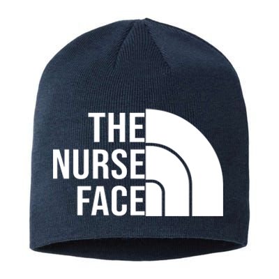 The Nurse Face Gift For Nurse Sustainable Beanie