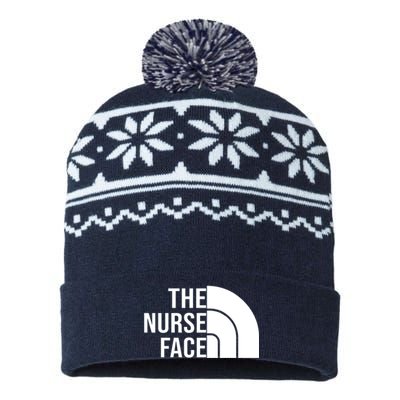 The Nurse Face Gift For Nurse USA-Made Snowflake Beanie