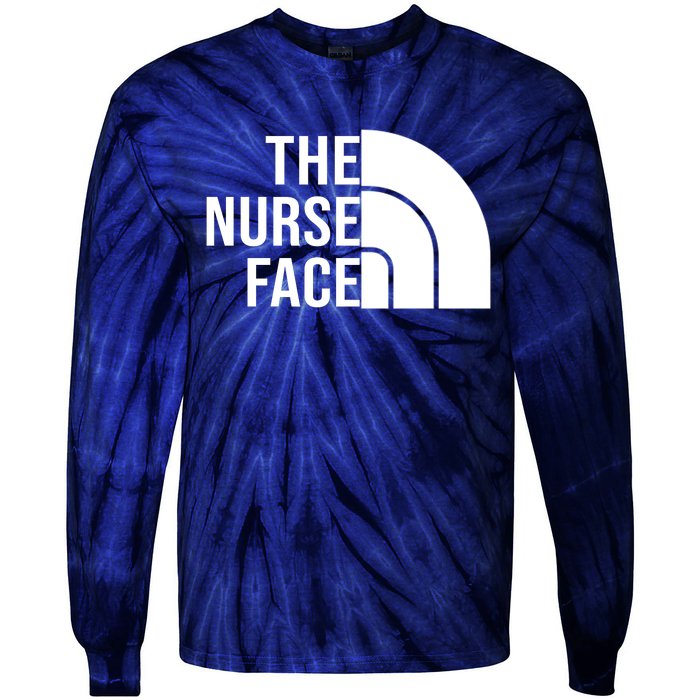 The Nurse Face Gift For Nurse Tie-Dye Long Sleeve Shirt