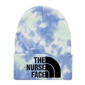 The Nurse Face Gift For Nurse Tie Dye 12in Knit Beanie