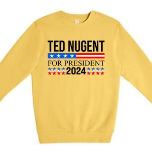 Ted Nugent For President 2024 Premium Crewneck Sweatshirt