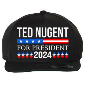 Ted Nugent For President 2024 Wool Snapback Cap