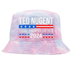 Ted Nugent For President 2024 Tie-Dyed Bucket Hat