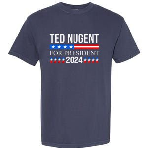 Ted Nugent For President 2024 Garment-Dyed Heavyweight T-Shirt