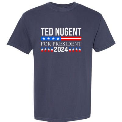 Ted Nugent For President 2024 Garment-Dyed Heavyweight T-Shirt