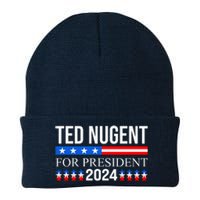 Ted Nugent For President 2024 Knit Cap Winter Beanie