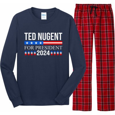 Ted Nugent For President 2024 Long Sleeve Pajama Set