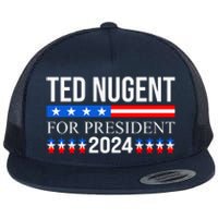 Ted Nugent For President 2024 Flat Bill Trucker Hat